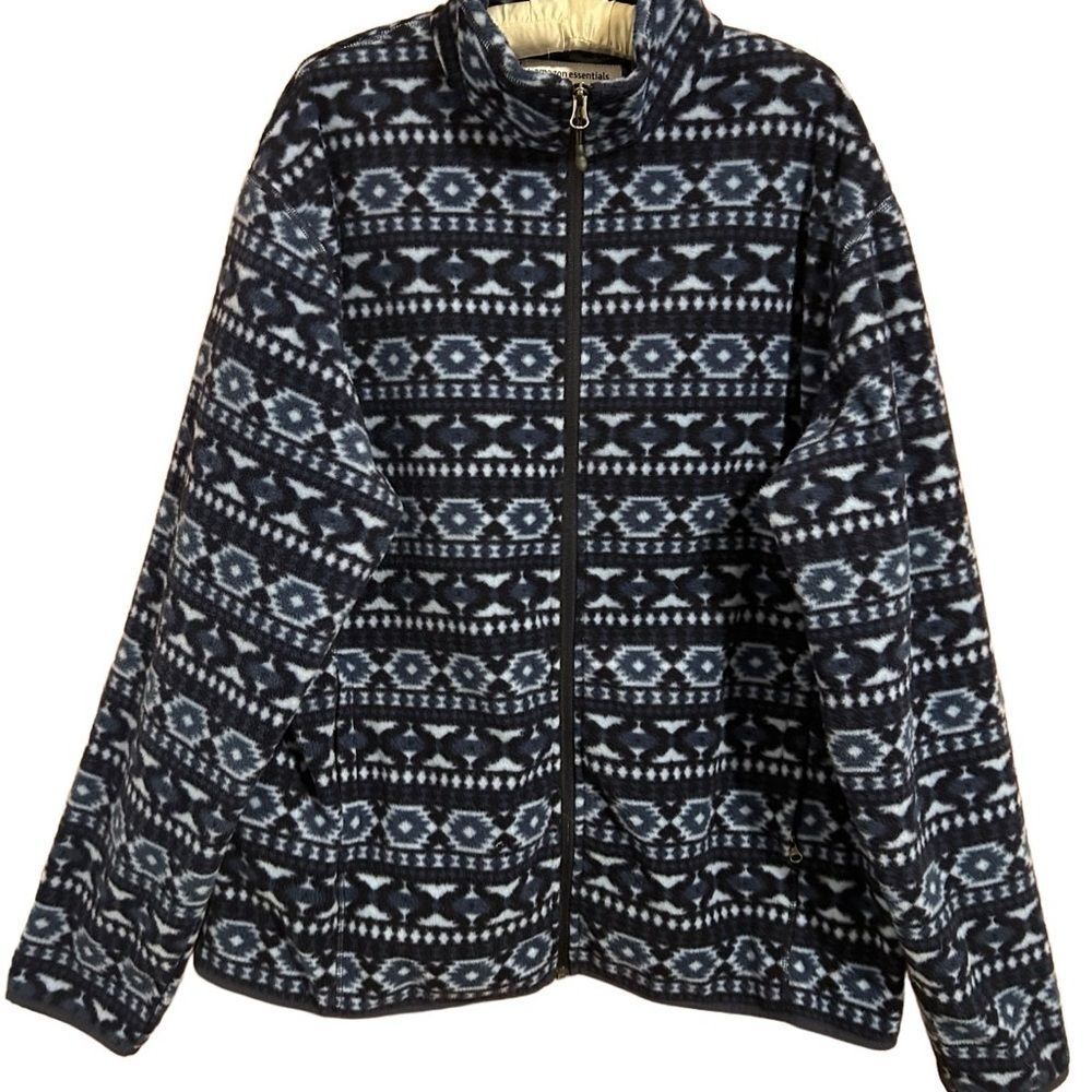 Women’s Size XL Blue Warm Fleece Jacket Zip Up Amazon Essentials